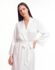 Silk Long Robe – Elegant and Comfortable Kimono Gown for Relaxing