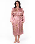 Plus Size Women's Loungewear Robe – Stylish Print, Sexy Fit & Comfortable Casual Sleepwear