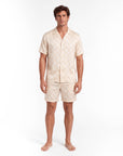 Men’s Long-Sleeve Pajama Set – Two-Piece Plaid Loungewear