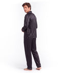 Men’s Pajama Set – Breathable, Lightweight Sleepwear with Long Sleeves & Pants
