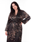 Plus Size Women's Loungewear Robe – Stylish Print, Sexy Fit & Comfortable Casual Sleepwear