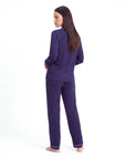 Women’s Bamboo Pajama Set – Long Sleeve Button Down Top with Full Length Pants