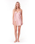 Olivia Lace Trim Nightgown – Elegant Lightweight Sleepwear for Women - Silken & Dreams