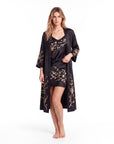 Shira Satin Nightdress – Chic Silky Sleepwear with Open Back Design