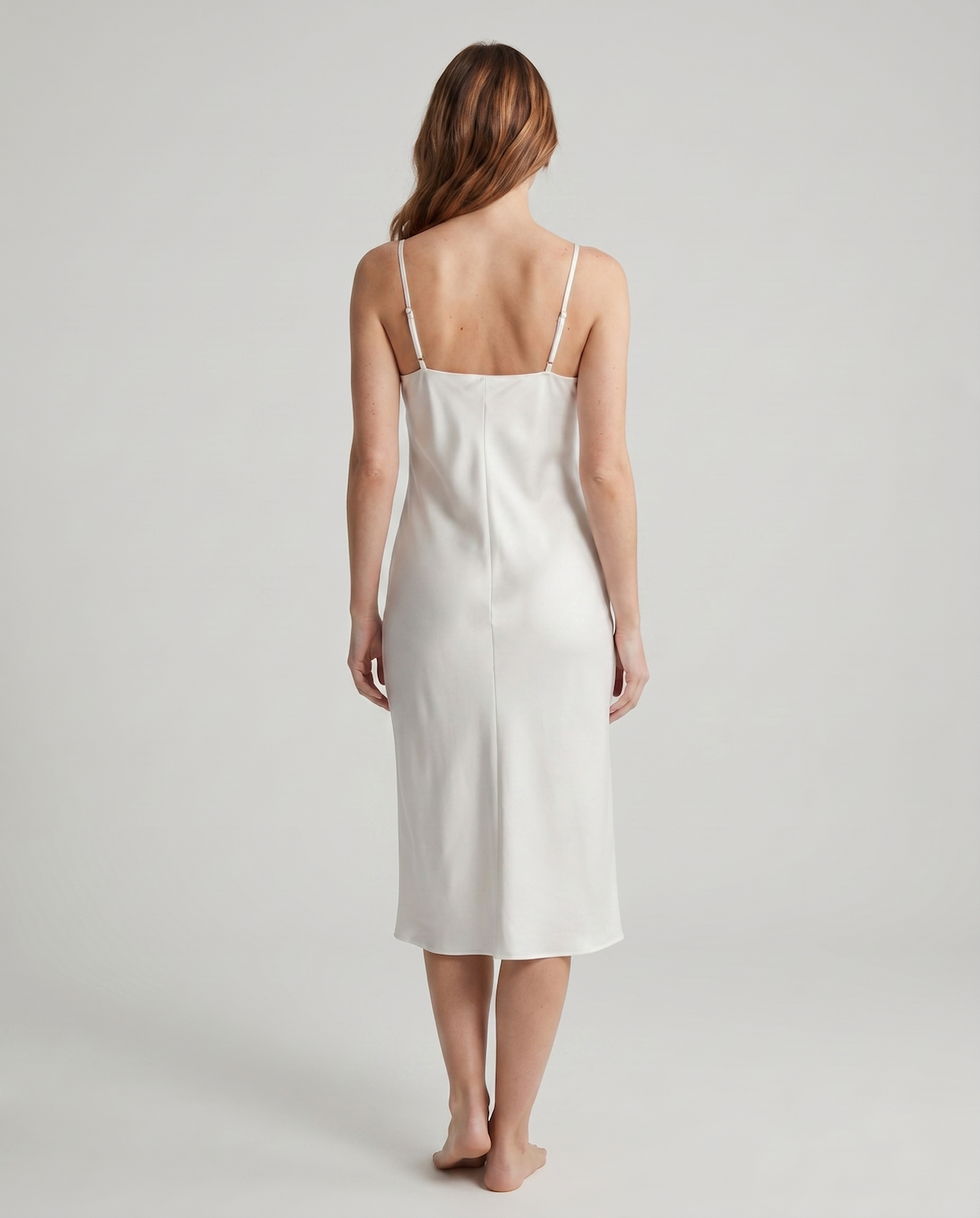 100% Mulberry Silk Evening Gown – Elegant Bow Design, Soft & Luxurious Formal Dress