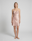 100% Mulberry Silk Lace Trim Nightdress – Soft, Lightweight & Elegant Sleepwear