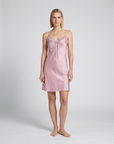 100% Mulberry Silk Lace Trim Nightdress – Soft, Lightweight & Elegant Sleepwear