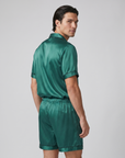 100% Mulberry Silk Pajamas for Couples – Short-Sleeved Sleepwear for Men