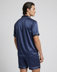 100% Mulberry Silk Pajamas for Couples – Short-Sleeved Sleepwear for Men