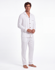 Men’s Fashion Long Sleeve Pajama Set with Long Pants – Comfortable and Stylish Sleepwear