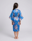 Elegant Dress for Girls – Traditional Floral Print Long Robe with Belt