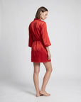 Goddess Silky Satin Robe – Lightweight, Elegant Loungewear for Women with Waist Tie - Silken & Dreams