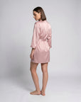 Goddess Silky Satin Robe – Lightweight, Elegant Loungewear for Women with Waist Tie - Silken & Dreams
