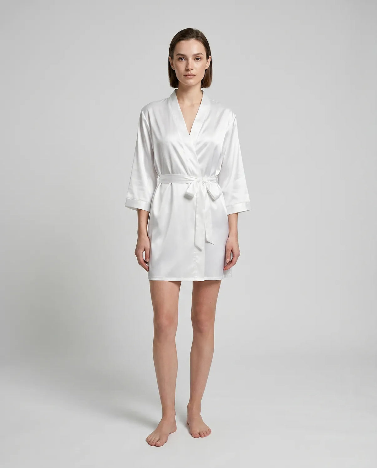 Goddess Silky Satin Robe – Lightweight, Elegant Loungewear for Women with Waist Tie - Silken & Dreams