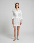 Goddess Silky Satin Robe – Lightweight, Elegant Loungewear for Women with Waist Tie - Silken & Dreams