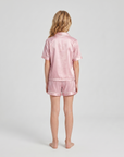 Kids 2 Piece Pajama Set – Cozy Girls Sleepwear with Shorts & Collared Top