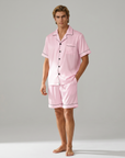 Men’s 100% Mulberry Silk Pajamas - Short-Sleeved Set