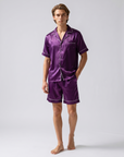 Men’s 100% Mulberry Silk Pajamas - Short-Sleeved Set