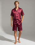 Men’s 100% Mulberry Silk Pajamas - Short-Sleeved Set