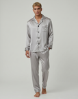 Men’s Fashion Long Sleeve Pajama Set with Long Pants – Comfortable and Stylish Sleepwear