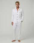 Men’s Fashion Long Sleeve Pajama Set with Long Pants – Comfortable and Stylish Sleepwear