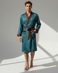 Men’s Robe – Luxurious Paisley Pattern Sleepwear