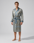 Men’s Robe – Luxurious Paisley Pattern Sleepwear