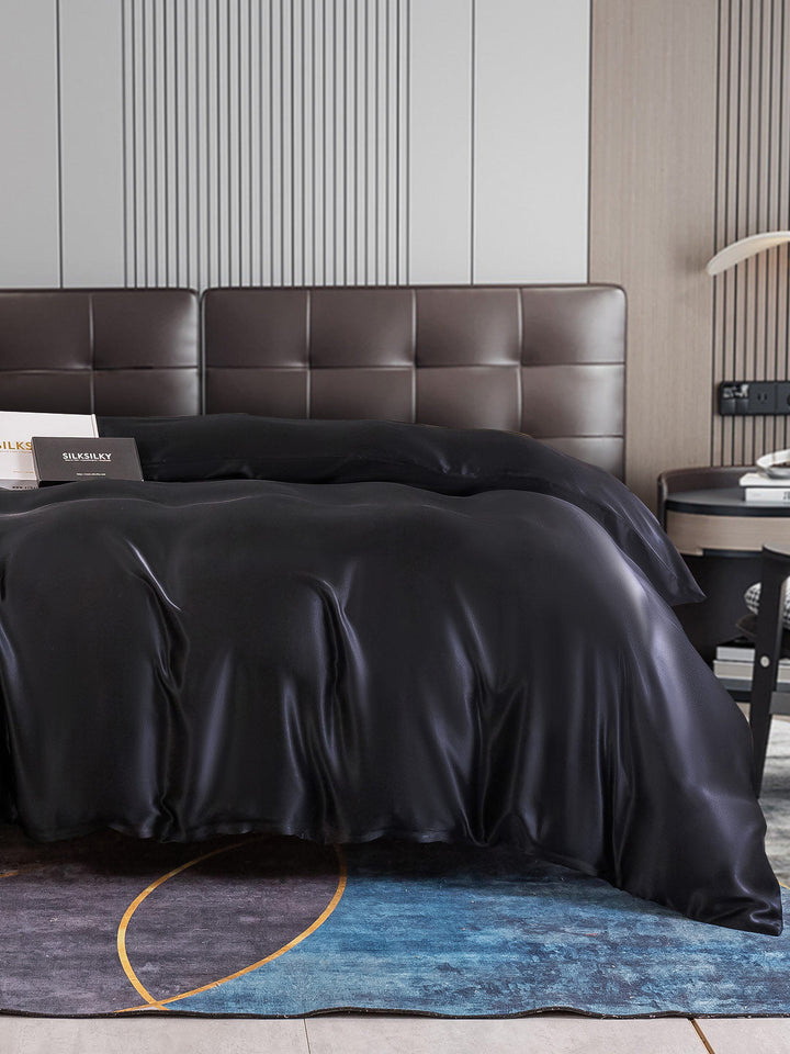 Mulberry Silk Duvet Cover – Seamless, Luxurious, Breathable &amp; Hypoallergenic Bedding for Restful Sleep