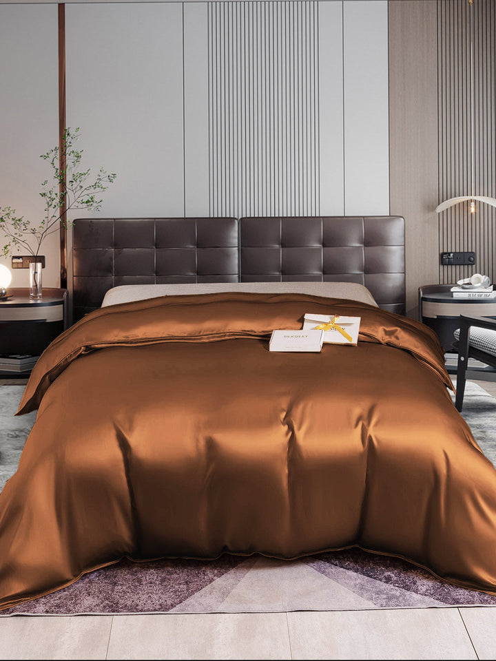 Mulberry Silk Duvet Cover – Seamless, Luxurious, Breathable &amp; Hypoallergenic Bedding for Restful Sleep