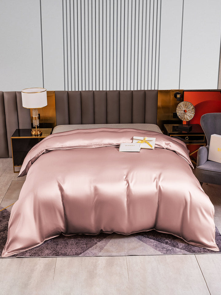 Mulberry Silk Duvet Cover – Seamless, Luxurious, Breathable &amp; Hypoallergenic Bedding for Restful Sleep