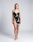 Olivia Lace Trim Nightgown – Elegant Lightweight Sleepwear for Women - Silken & Dreams
