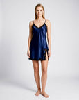 Olivia Lace Trim Nightgown – Elegant Lightweight Sleepwear for Women - Silken & Dreams