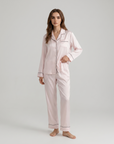 100% Silk Pajama Set for Women – Soft, Breathable, Luxury Sleepwear with Long Sleeves & Pants
