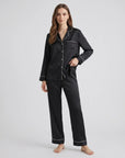 100% Silk Pajama Set for Women – Soft, Breathable, Luxury Sleepwear with Long Sleeves & Pants