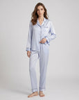 100% Silk Pajama Set for Women – Soft, Breathable, Luxury Sleepwear with Long Sleeves & Pants