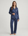 100% Silk Pajama Set for Women – Soft, Breathable, Luxury Sleepwear with Long Sleeves & Pants
