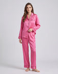 100% Silk Pajama Set for Women – Soft, Breathable, Luxury Sleepwear with Long Sleeves & Pants