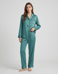 100% Silk Pajama Set for Women – Soft, Breathable, Luxury Sleepwear with Long Sleeves & Pants
