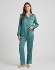 100% Silk Pajama Set for Women – Soft, Breathable, Luxury Sleepwear with Long Sleeves & Pants