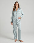 100% Silk Pajama Set for Women – Soft, Breathable, Luxury Sleepwear with Long Sleeves & Pants