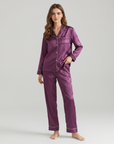 100% Silk Pajama Set for Women – Soft, Breathable, Luxury Sleepwear with Long Sleeves & Pants