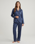 100% Silk Pajama Set for Women – Soft, Breathable, Luxury Sleepwear with Long Sleeves & Pants