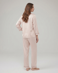100% Silk Pajama Set for Women – Soft, Breathable, Luxury Sleepwear with Long Sleeves & Pants