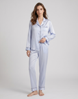 100% Silk Pajama Set for Women – Soft, Breathable, Luxury Sleepwear with Long Sleeves & Pants