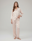 100% Silk Pajama Set for Women – Soft, Breathable, Luxury Sleepwear with Long Sleeves & Pants