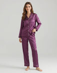 100% Silk Pajama Set for Women – Soft, Breathable, Luxury Sleepwear with Long Sleeves & Pants