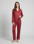 100% Silk Pajama Set for Women – Soft, Breathable, Luxury Sleepwear with Long Sleeves & Pants