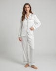 100% Silk Pajama Set for Women – Soft, Breathable, Luxury Sleepwear with Long Sleeves & Pants