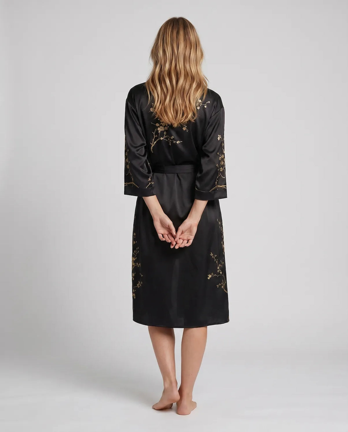 Shira Satin Nightdress – Chic Silky Sleepwear with Open Back Design