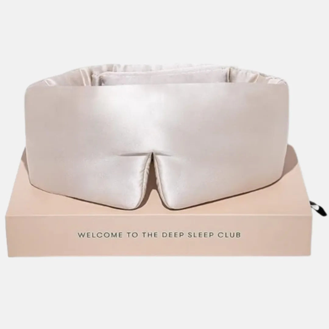 Silk Sleep Mask with Soft Padding for Luxurious Sleep in Total Darkness